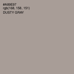 #A89E97 - Dusty Gray Color Image